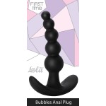 Чёрная анальная пробка Bubbles Anal Plug - 11,5 см
