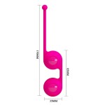 Ярко-розовые вагинальные шарики Kegel Tighten Up III