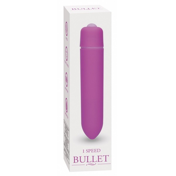Фиолетовая вибропуля Speed Bullet - 9,3 см