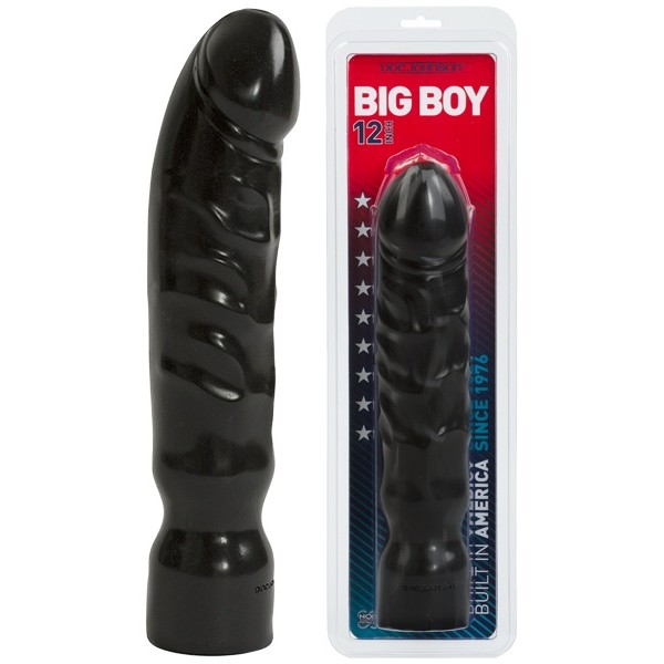Черный фаллоимитатор-гигант Big Boy - 28,9 см
