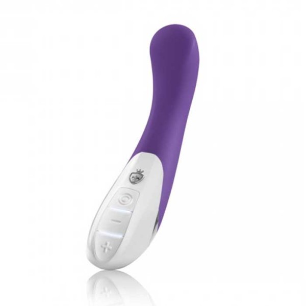 Фиолетовый вибратор Mystim Al Punto - 25 см