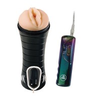 Мастурбатор-вагина в тубе с виброяйцом и пультом NITE RIDER Мастурбатор-вагина в тубе с виброяйцом и пультом NITE RIDER