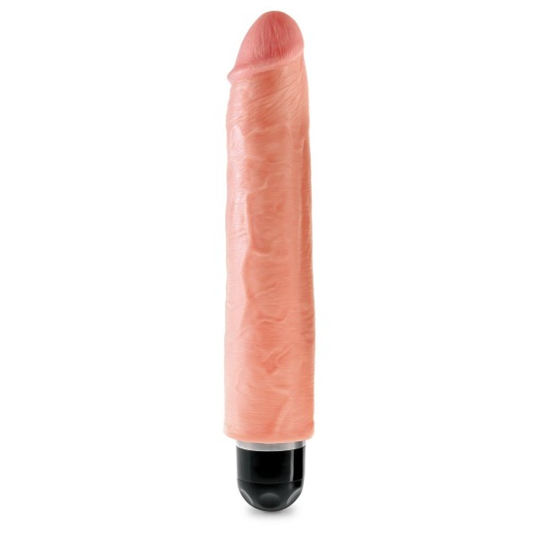 Телесный вибратор-реалистик 10  Vibrating Stiffy - 30,5 см