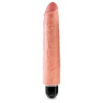 Телесный вибратор-реалистик 10  Vibrating Stiffy - 30,5 см