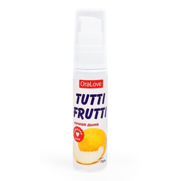 Гель-смазка Tutti-frutti со вкусом сочной дыни - 30 гр