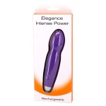 Фиолетовый мини-вибромассажер ELEGANCE INTENSE POWER - 14 см