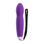 Фиолетовый мини-вибромассажер ELEGANCE INTENSE POWER - 14 см