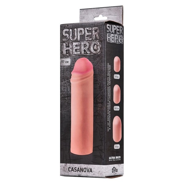 Фаллоудлинитель SUPER HERO Casanova - 18 см