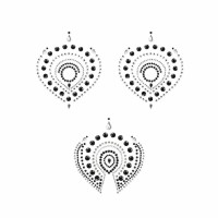 Черно-серые наклейки на грудь и зону бикини FLAMBOYANT Черно-серые наклейки на грудь и зону бикини FLAMBOYANT