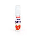 Гель-смазка Tutti-frutti с земляничным вкусом - 30 гр
