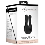 Черный клиторальный стимулятор Exceptional - 10,4 см