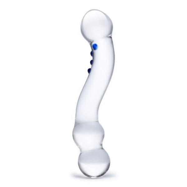 Изогнутый стеклянный стимулятор G-точки Curved G-Spot - 15,2 см