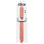 Телесный двусторонний фаллоимитатор 16  Thick Double Dildo - 40,6 см