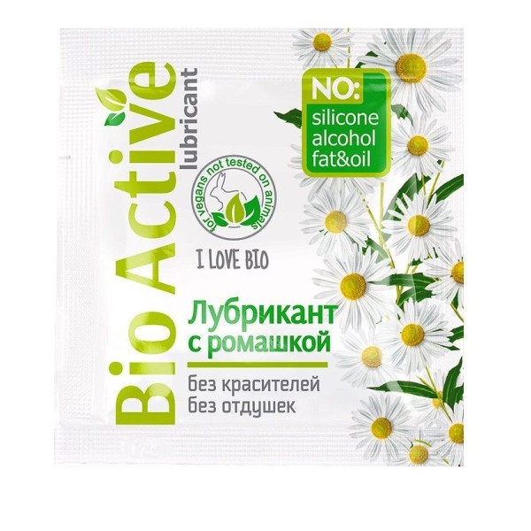 Пробник лубриканта на водной основе Bio Active - 3 гр