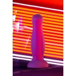 Розовая, светящаяся в темноте анальная втулка John Glow - 12,5 см