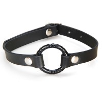 Чёрный кляп с кольцом Чёрный кляп с кольцом