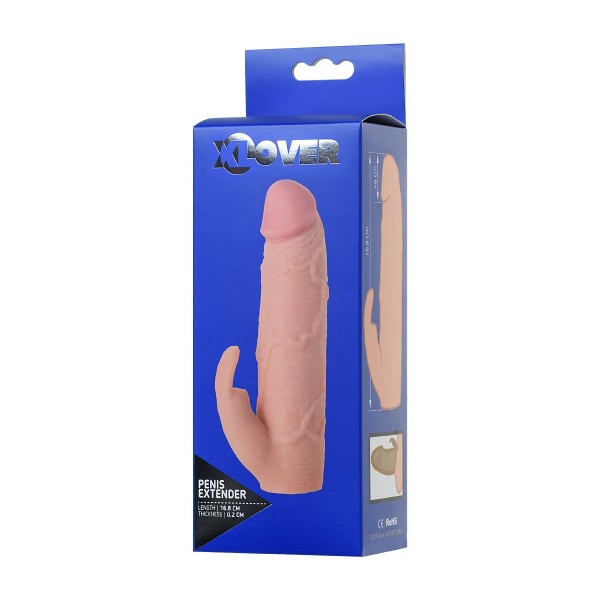Телесная насадка Toyfa XLover для увеличения размера - 16,8 см