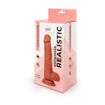 Реалистичный коричневый фаллоимитатор Erowoman - 18,5 см