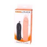 Телесный вибратор-реалистик Excellerator - 16,5 см