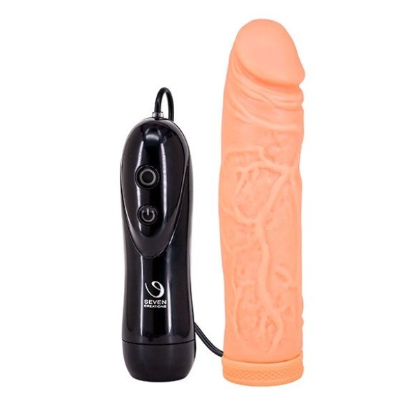 Телесный вибратор-реалистик Excellerator - 16,5 см
