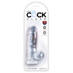 Прозрачный фаллоимитатор King Cock Clear 5  Cock with Balls - 15,2 см