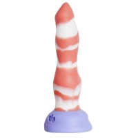 Красно-белый фаллоимитатор Лис Large - 26 см.