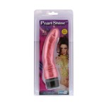 Розовый вибратор-реалистик с юбочкой PEARL SHINE 7 VIBRATOR - 17,8 см