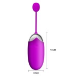 Лиловое виброяичко Abner с управлением при помощи смартфона