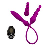 Двухсторонний гибкий вибромассажер 2X+LRS с дистанционным управлением Двухсторонний гибкий вибромассажер 2X+LRS с дистанционным управлением