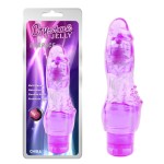 Фиолетовый вибратор Embrace с шипиками - 19 см