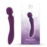 Фиолетовый вибратор-жезл So Divine Wicked Game Magic Wand - 24 см