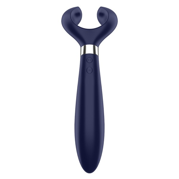 Синий вибромассажер для пар Satisfyer Endless Fun