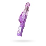 Фиолетовый хай-тек вибратор High-Tech fantasy с вращением бусин - 24,5 см