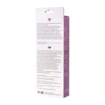 Фиолетовый хай-тек вибратор High-Tech fantasy с вращением бусин - 24,5 см