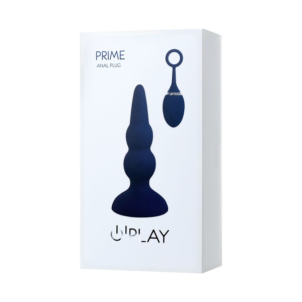 Синяя анальная вибровтулка OPlay Prime - 12 см