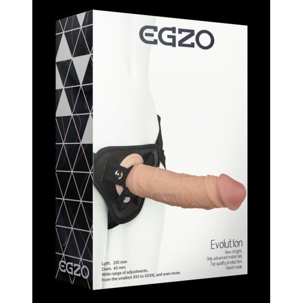 Страпон harness со съемной насадкой - 20,5 см