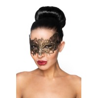 Золотистая карнавальная маска Беллатрикс 