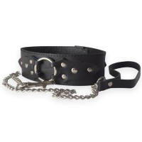 Широкий кожаный ошейник в готическом стиле Широкий кожаный ошейник в готическом стиле