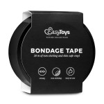 Черная лента для бондажа Easytoys Bondage Tape - 20 м