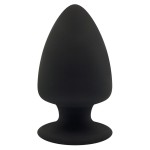 Черная анальная втулка Premium Silicone Plug S - 9 см
