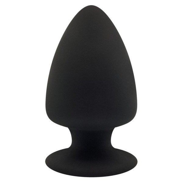 Черная анальная втулка Premium Silicone Plug S - 9 см