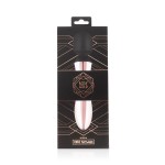 Черно-розовый вибромассажер Nouveau Curve Massager - 21 см