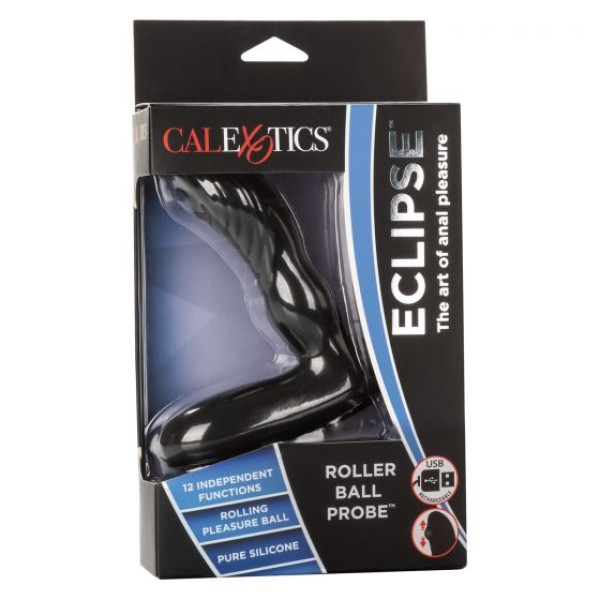 Перезаряжаемый массажер простаты Eclipse Roller Ball Probe - 12,75 см