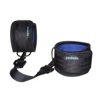 Чёрно-синие оковы на ноги из неопрена Чёрно-синие оковы на ноги из неопрена