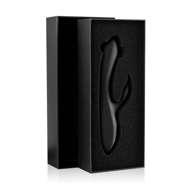 Черный вибромассажер-кролик Vibes N 2 - 22,5 см