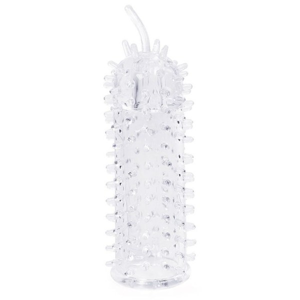 Закрытая рельефная насадка Crystal sleeve с усиками - 12 см