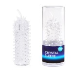 Закрытая рельефная насадка Crystal sleeve с усиками - 12 см