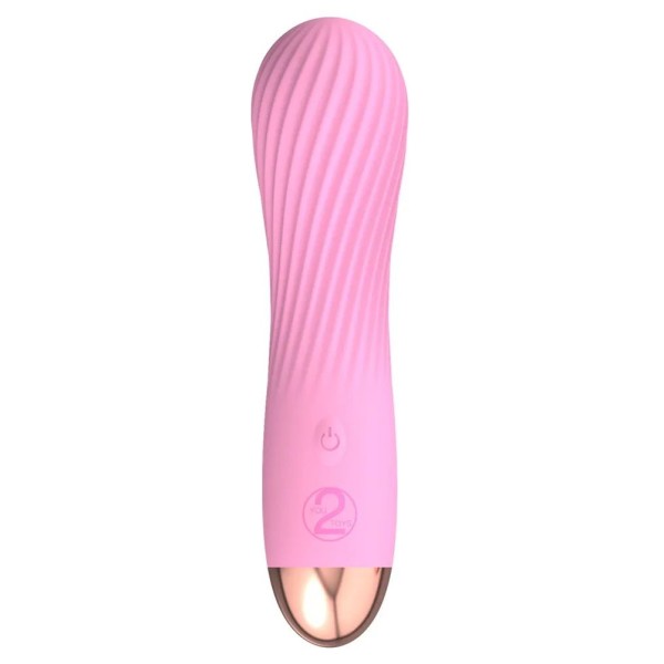 Розовый мини-вибратор Cuties 20 - 12,5 см