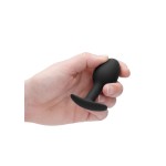 Черная анальная пробка N 89 Self Penetrating Butt Plug - 8,3 см