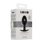 Черная анальная пробка N 89 Self Penetrating Butt Plug - 8,3 см